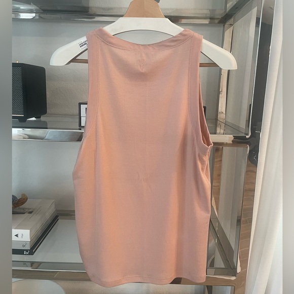 All Saints Rina Ribbed Tank Top Soft Pink 8 - Picture 4 of 8
